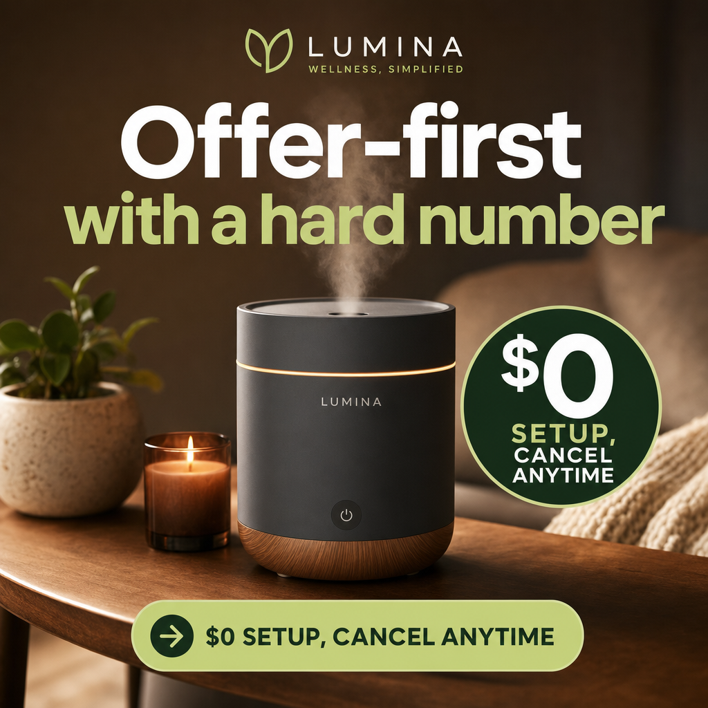 Offer & Promo ad example: Offer-first with a hard number