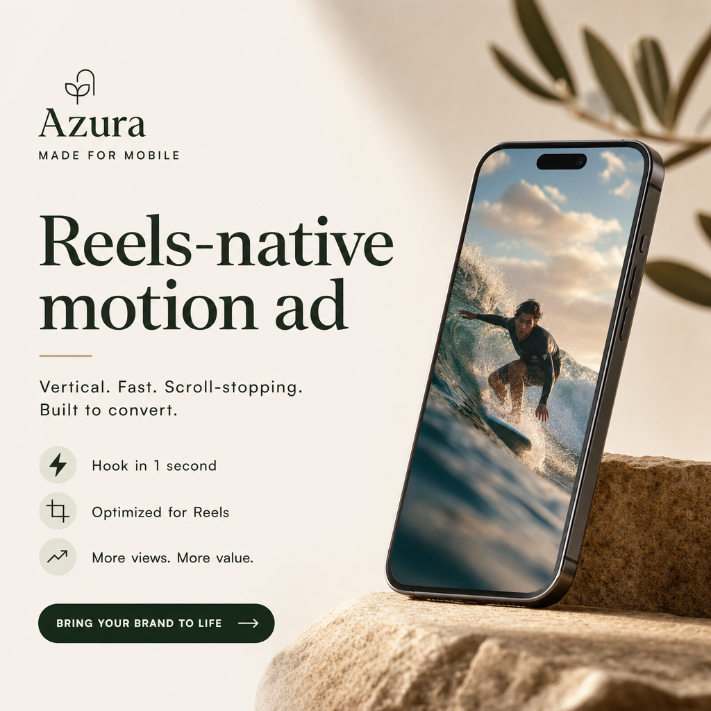 Instagram ad example: Reels-native motion ad