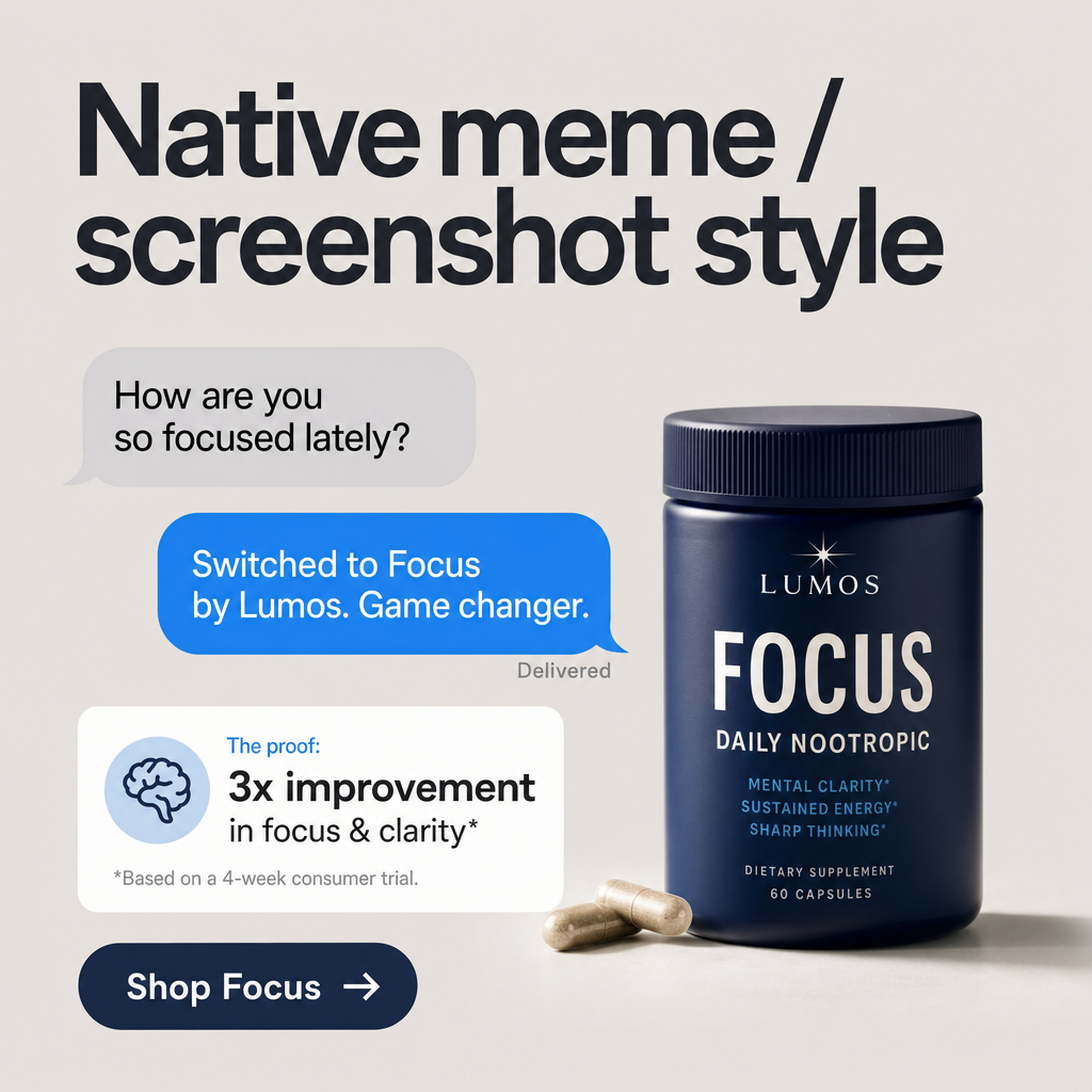 UGC-Style ad example: Native meme / screenshot style